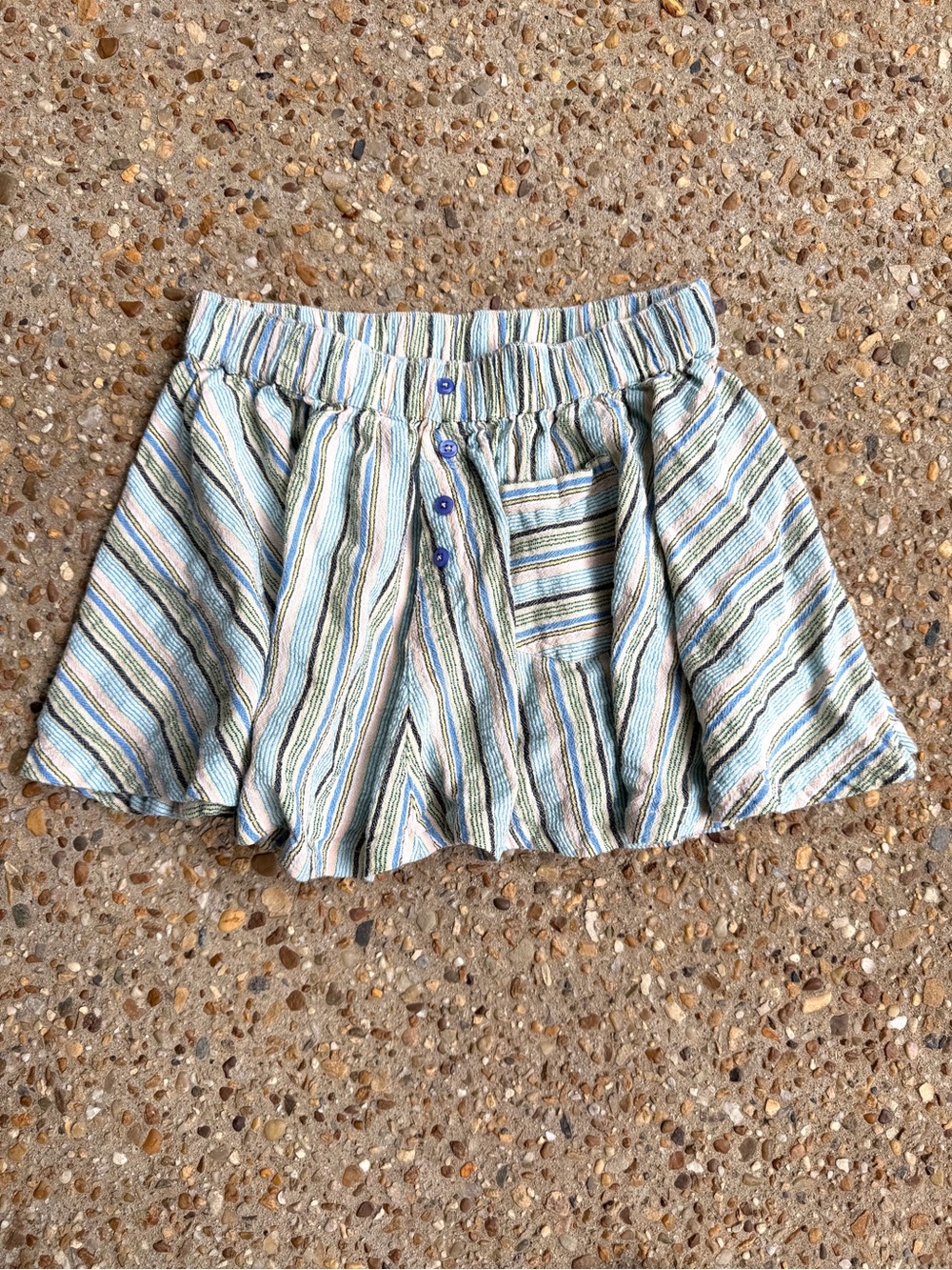 Free People Striped Cotton Mini Skirt Size XS
